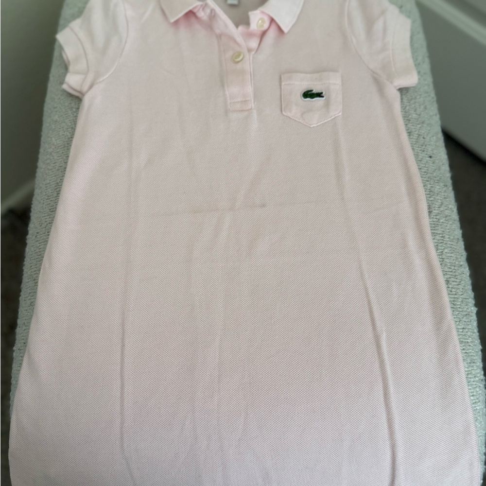 Lacoste Kids Pink Polo dress